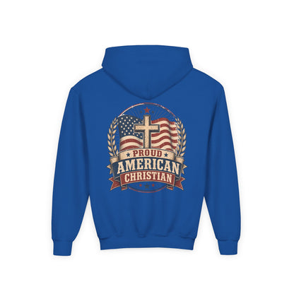 American Christian Hoodie — Youth Patriotic Pullover