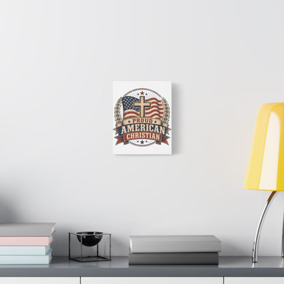 Proud American Christian Canvas Wall Art