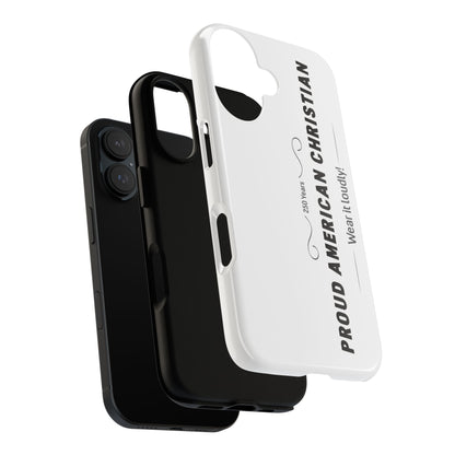 Proud American Christian iPhone Case — "Wear It Loudly" Patriotic Religious Phone Cover