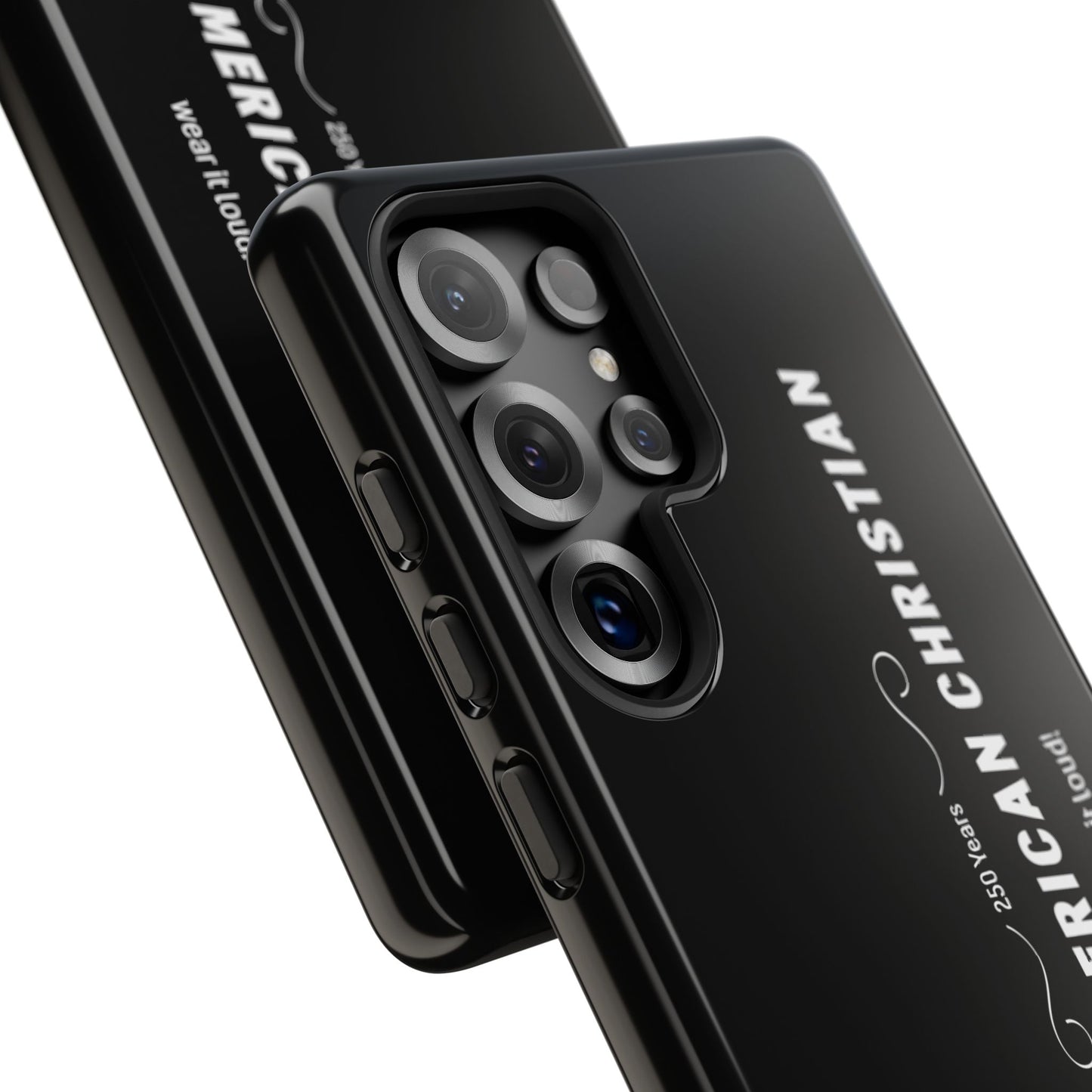 Proud American Christian Tough Phone Case — Slim Black Protective Cover