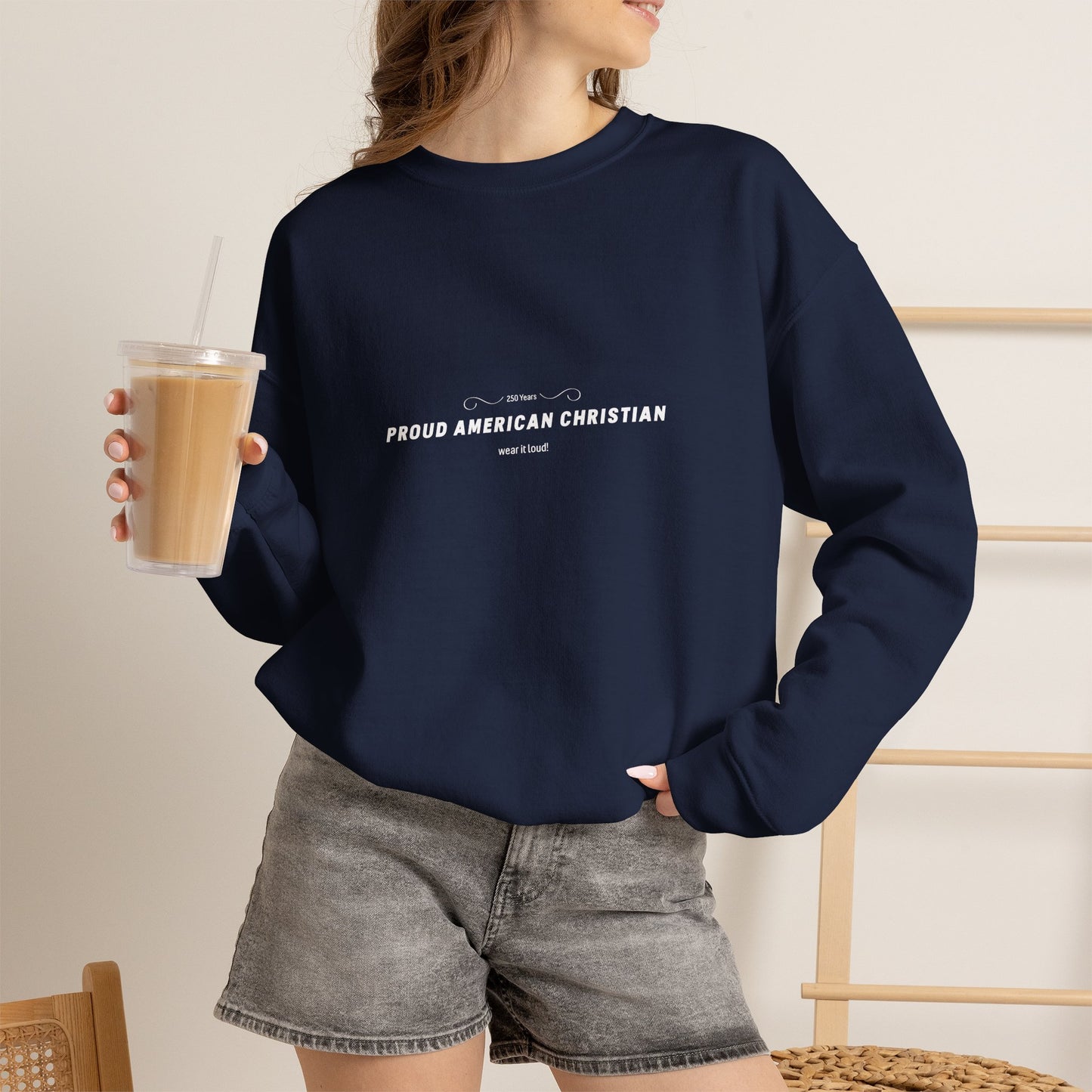 Proud American Christian Crewneck Sweatshirt