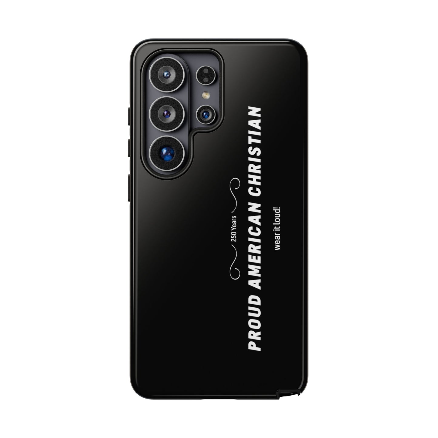 Proud American Christian Tough Phone Case — Slim Black Protective Cover