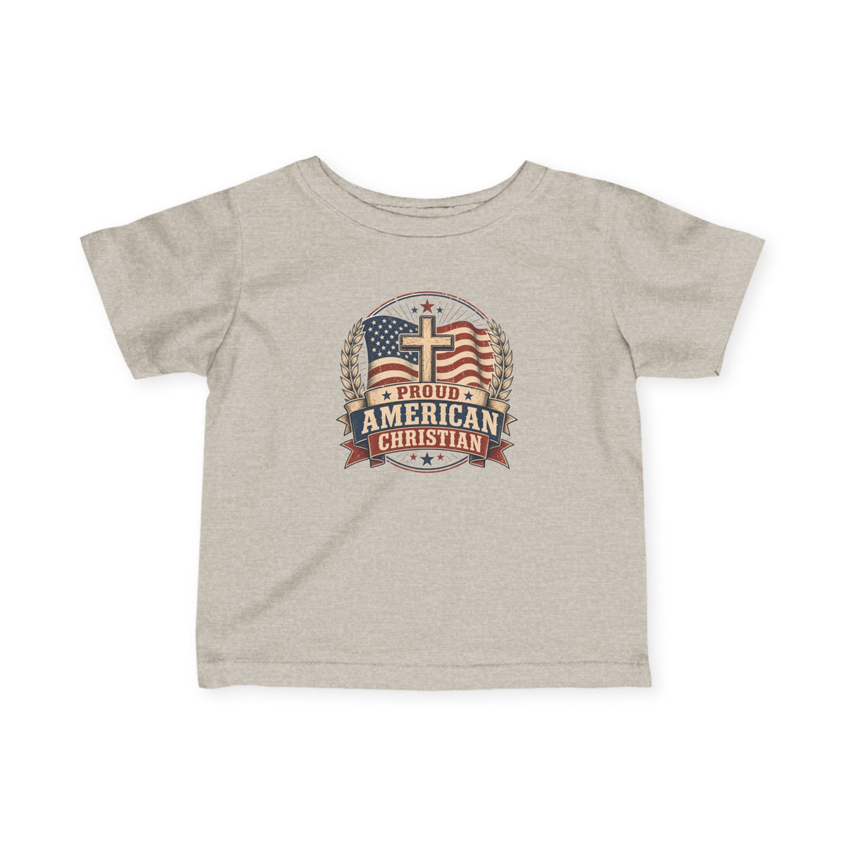 American Christian Infant T-Shirt for Boys and Girls (6-24 Months)